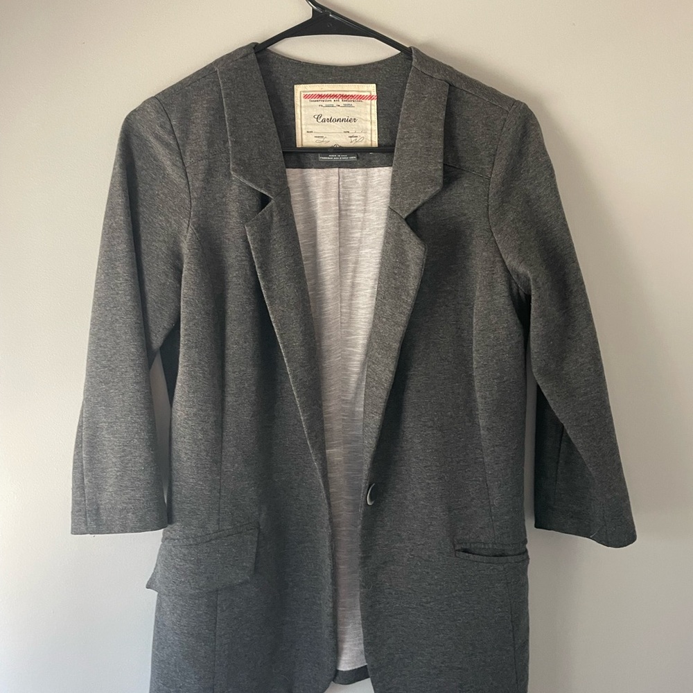 Charter Club Women's Gray Blazer